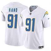 Men & Women & Youth Los Angeles Chargers #91 Da'Shawn Hand White 2025 F.U.S.E. Vapor Limited Stitched Jersey,baseball caps,new era cap wholesale,wholesale hats